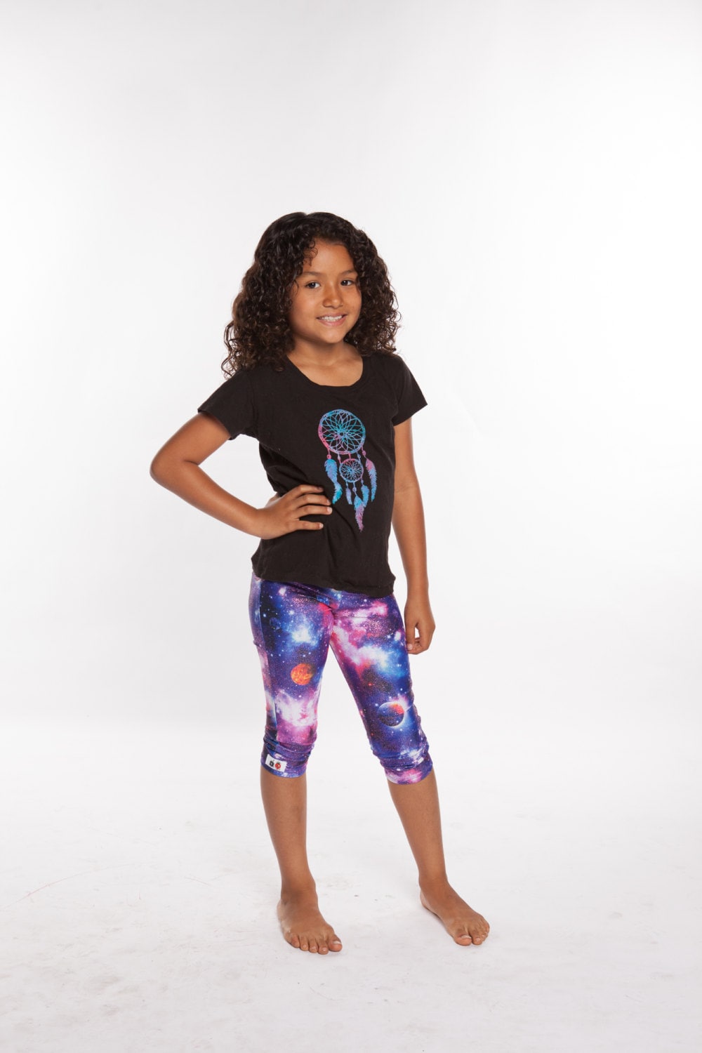 Yoga Pants Girls Spandex Nylon Capri 