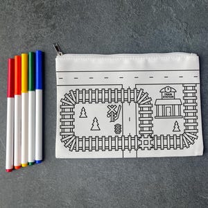 Train Pouch Play Mat | Travel Toy for Kids