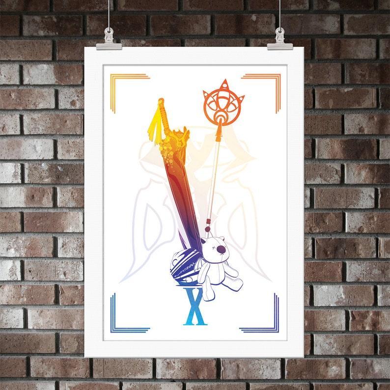 Final Fantasy X Print Artwork Poster Gift Sony Tidua Etsy