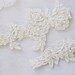 OFF WHITE wedding garter set, customizable, bridal garter, lace garter, keepsake and toss garter, wedding garter, flower garter, Monogram 