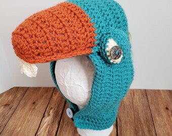 Chapéu de incisivosaurus - inspirado no dinossauro Dana.