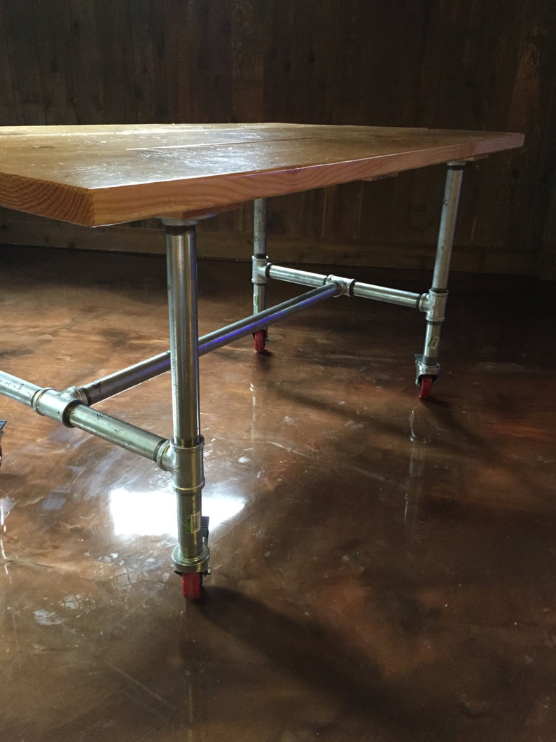 Pipe Leg Table Etsy
