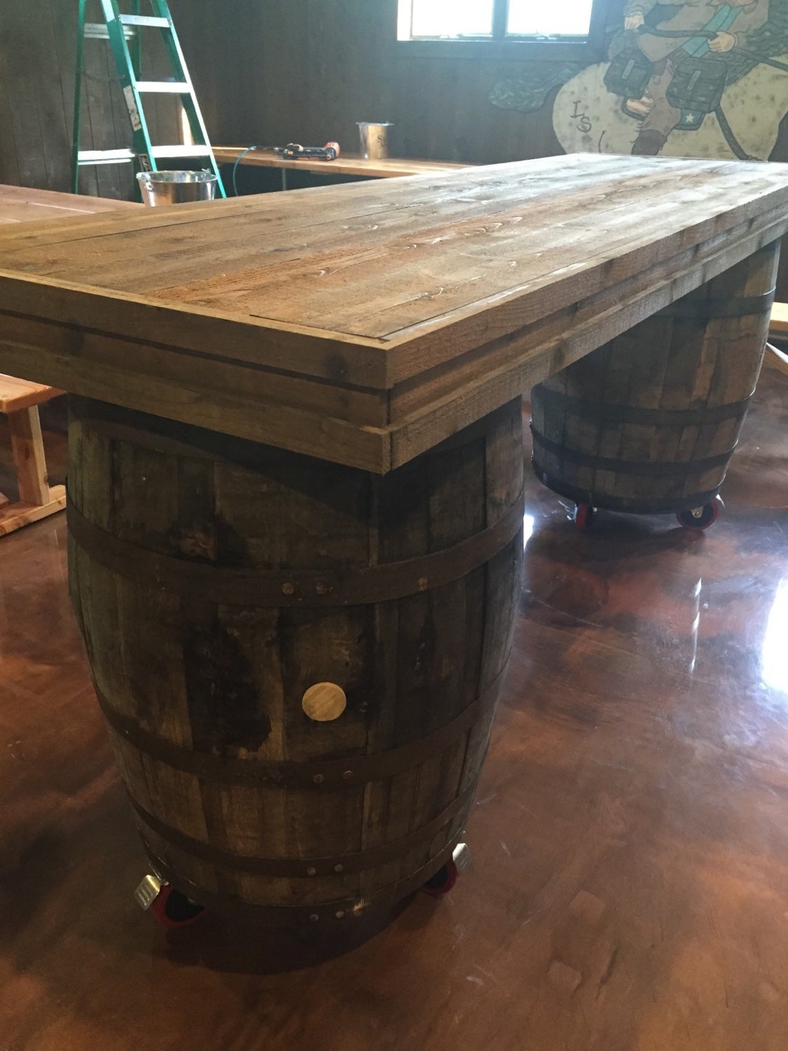 Barrel Table Etsy