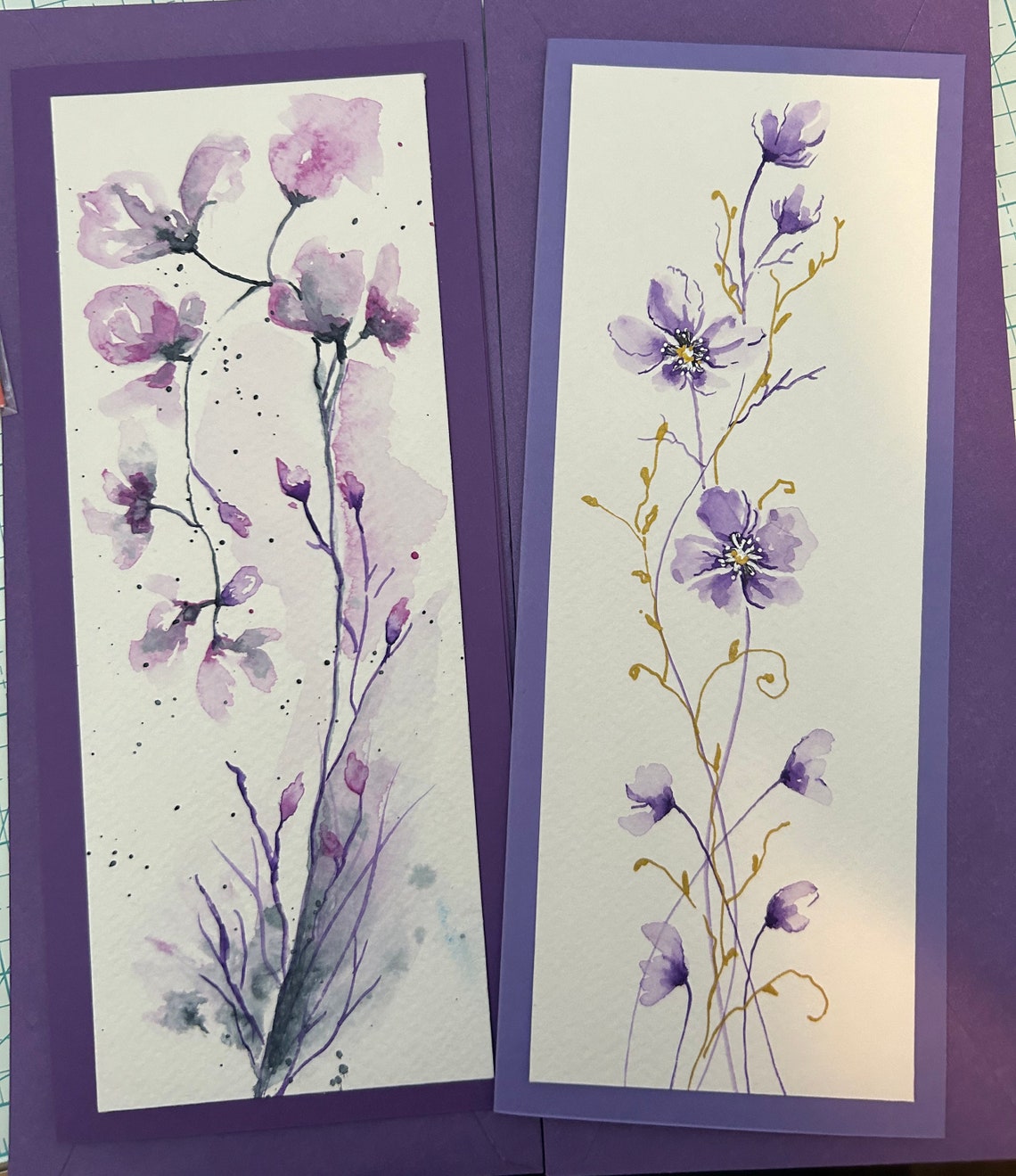 Hand-painted Watercolor Greeting Card With Envelope - Etsy