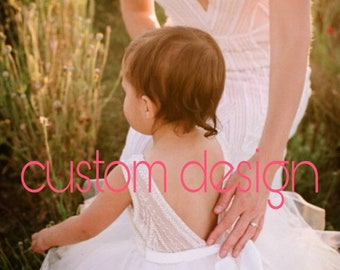 CUSTOM DESIGN to match your wedding gown.