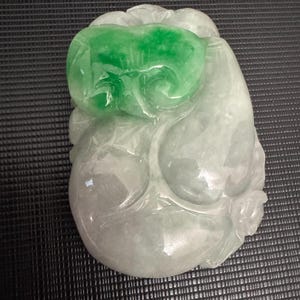 Carved Landscape Jadeite Jade Pendant, Chinese Style Scenery, Bridge Mountain Tree, Natural Type A Grade A Jade, Burmese Gemstone