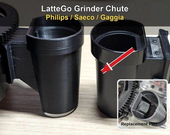 Philips Saeco Gaggia LatteGo Grinder Chute 421941230122 PETG Replacement