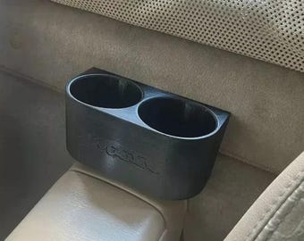 Mazda Miata NA NB1 Dual Cup Holder, 1990-2000 MX-5 Center Console Accessory, Black 3D Printed Car Organizer
