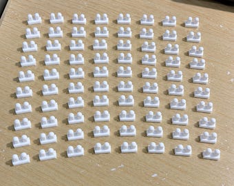 Minifigure Heel Protectors 50 Pack Compatible with LEGO Figures 3D Printed Display Support Clips