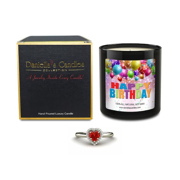 Happy Birthday Jewelry Surprise Candle, Perfect Gift Idea
