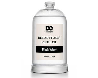 Black Velvet Reed Diffuser Refill Oil, Long Lasting Home Fragrance (100mL)