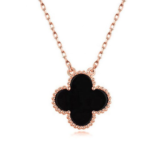 925 Silver Four Leaf Clover Necklace 