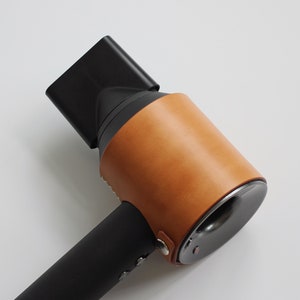 Handmade Leather Hair Dryer Case: Cow Hide Protector