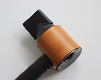 Handmade Leather Hair Dryer Case: Cow Hide Protector
