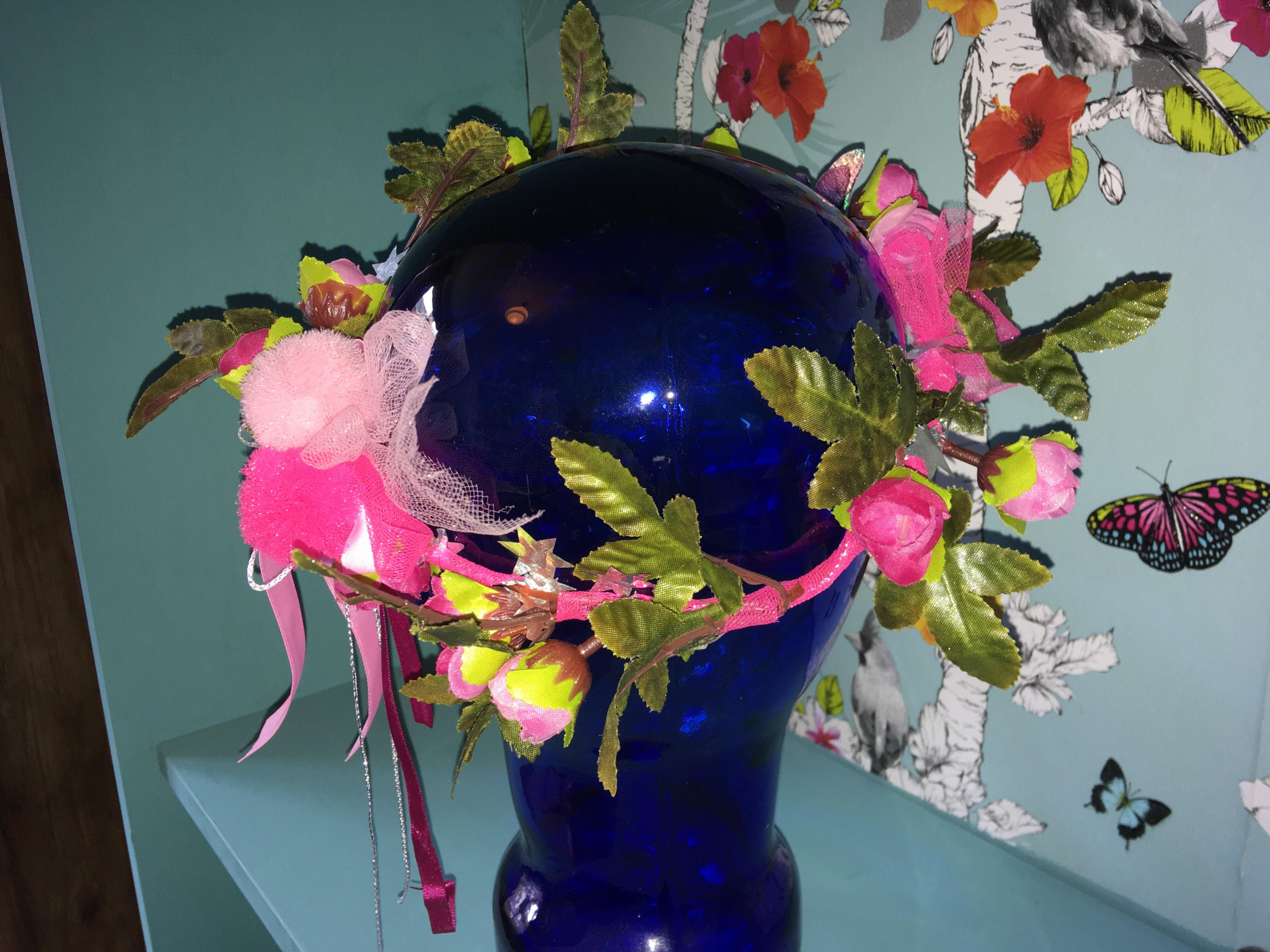 Flower Faerie Head Garland Etsy UK