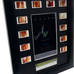 Alien (1979) signed by  Sigourney Weaver  35mm orginal filmcell , (We recommend adding the lightbox when ordering)