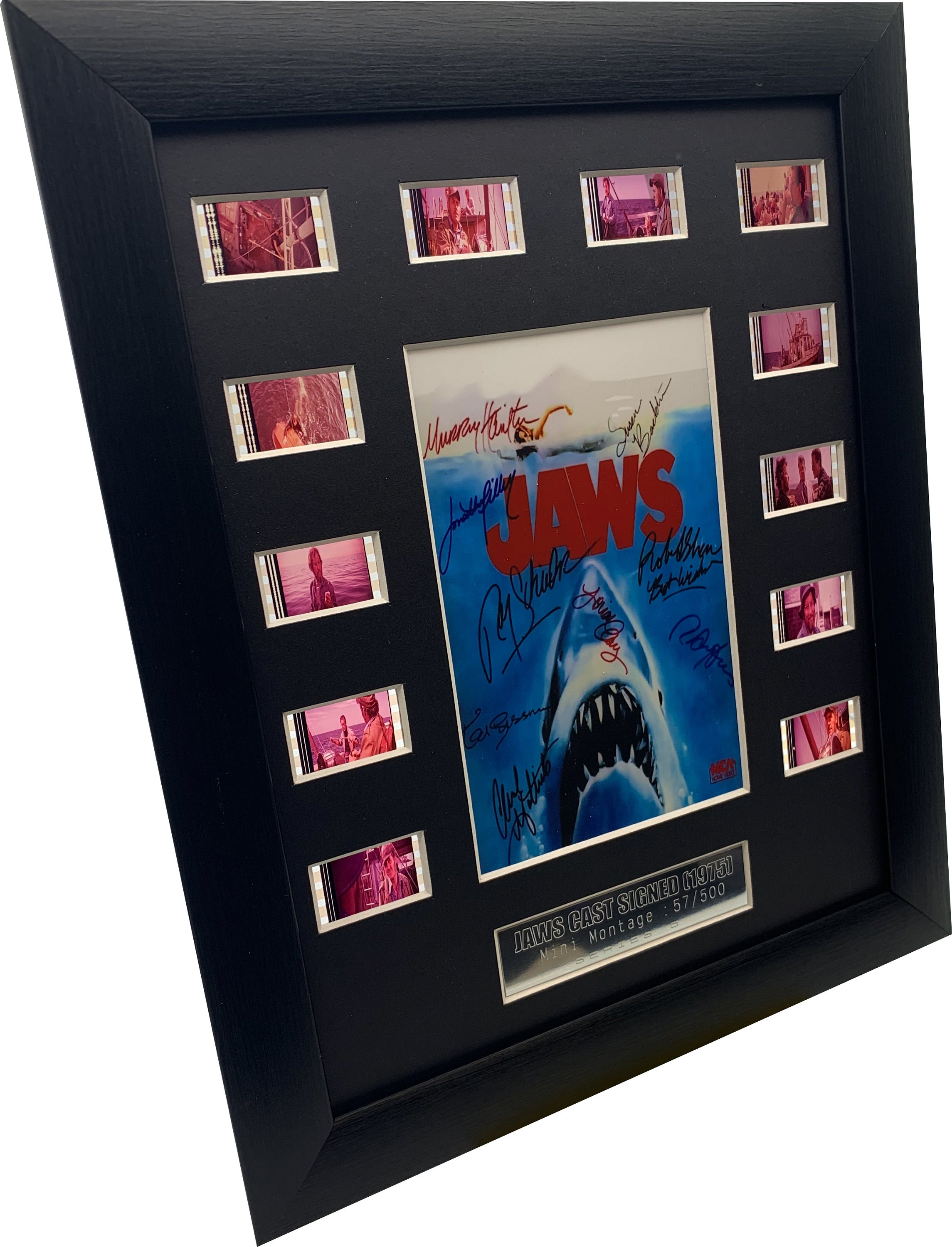 Jaws Cast Signed  , original 35mm filmcell , ( We recommend adding th…