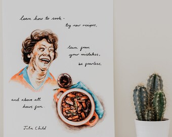 Julia Child Quote Giclee Print