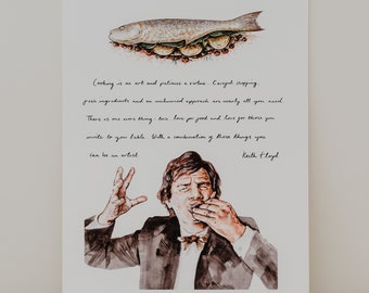 Keith Floyd Quote Giclee Print