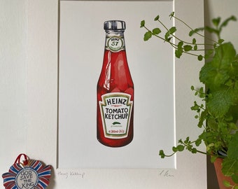 Heinz Ketchup, Iconic Food Brand High Quality Art Print