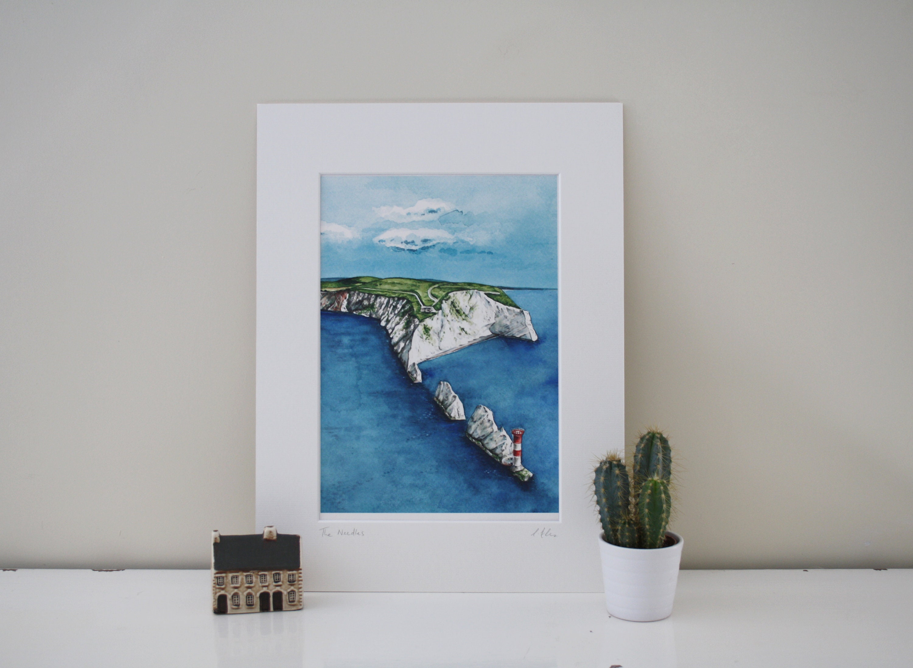 The Needles Isle of Wight. High quality giclee print Etsy