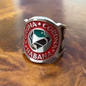 Gunther Grant Cuba Habana color cigar ring sterling silver USA