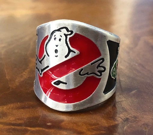 Orecchini A Perno Con Tema Ghostbusters, Smaltati Multicolore, Chiusura In Gomma, Regalo Per Fan