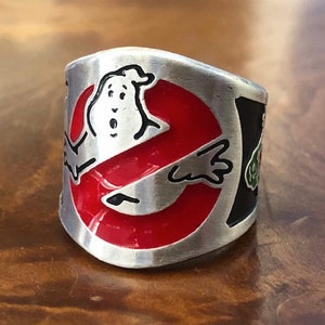 Ghost busters slimer sterling silver rings USA