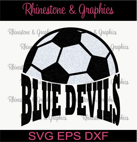 Blue Devils Soccer Design Pattern Graphic Design Instant - Etsy