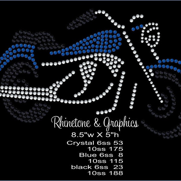 Rhinestone Motorcycle Instant Download EPS SVG PLT Cutting Files