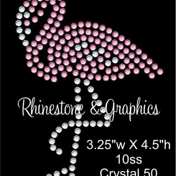 Flamingo Rhinestone Design Graphic Pattern Instant Download EPS SVG PLT Cutting Files