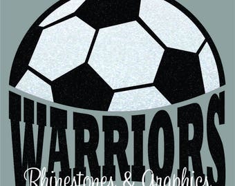 Warriors Soccer Design Pattern Graphic Design Instant Download EPS SVG DXF  Cutting Files Cameo