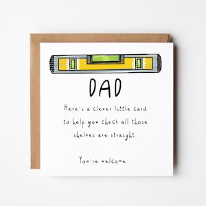 Dad Birthday Card, Funny Birthday Card for Dad, DIY Birthday Card, Dad DIY Card, Cheeky Card for Dad, Dad Joke Card image 1