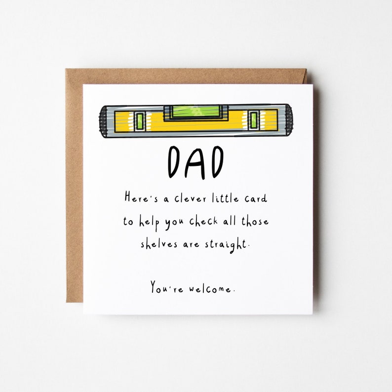 Dad Birthday Card, Funny Birthday Card for Dad, DIY Birthday Card, Dad DIY Card, Cheeky Card for Dad, Dad Joke Card image 1