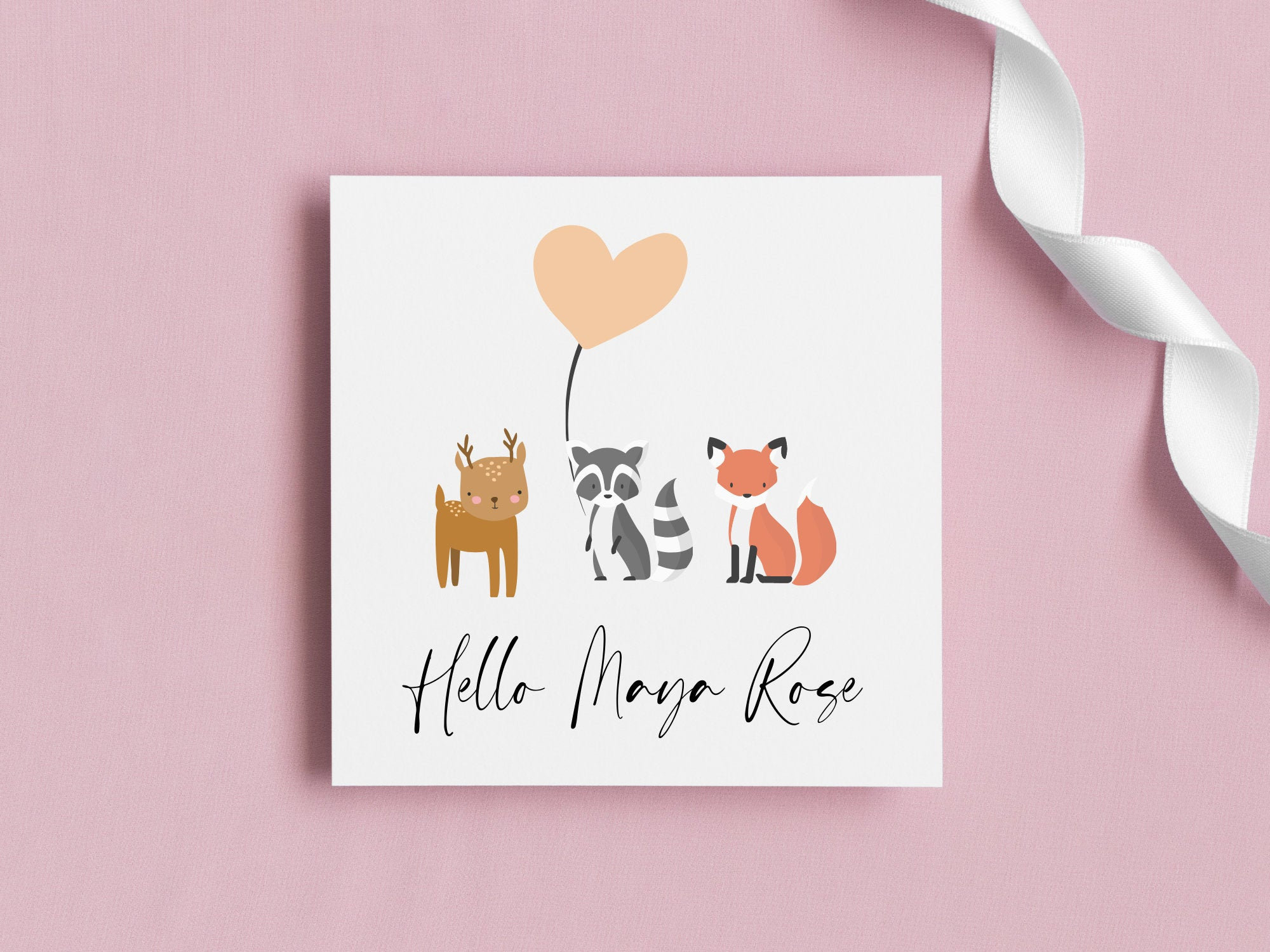 Neue Baby-Mädchen-Karte personalisierte neue Baby-Karte | Etsy