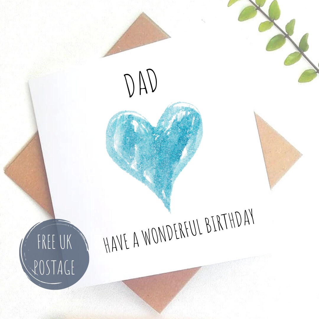 Geburtstagskarte für Papa Papa Geburtstagskarte Karte für Etsy