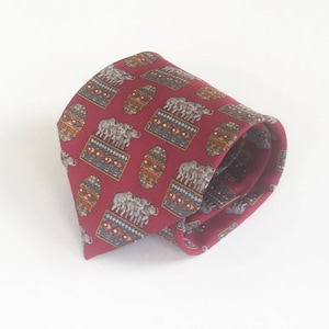 Elephants tie: Cool tie, fun tie, awesome tie, unique tie, Italian silk tie, from La Cravatta de Giofer, Rome