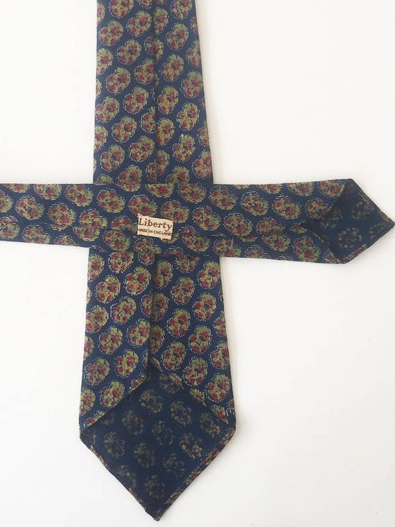 1950s Liberty tie: Blue tie, high end tie, awesom… - image 4