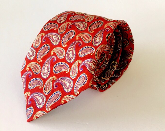 Barney's Tie: Scarlet Red Tie, Awesome Tie, Mens Designer Tie, High End ...