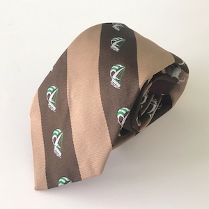 Sailing tie: Cool tie, fun tie, awesome tie, unique tie, preppy tie, brown tie