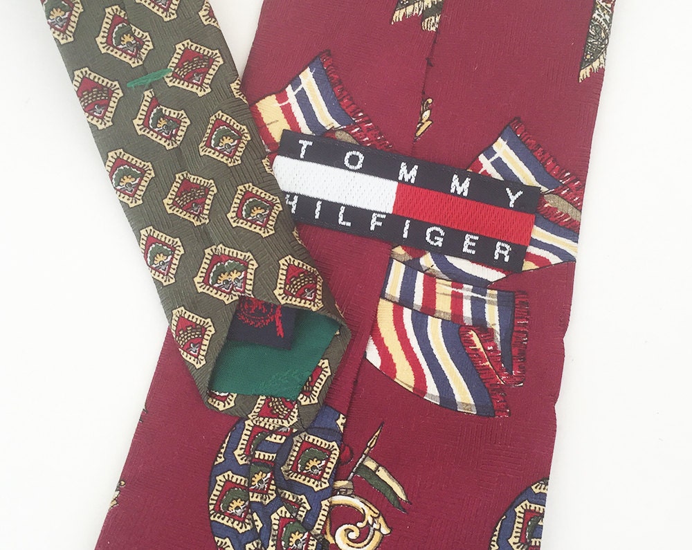 Tommy Hilfiger Tie: Silk Luxury Men's Tie Men's - Etsy