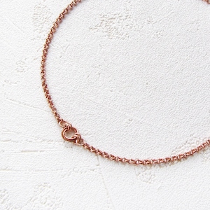 Kupfer Liebesknoten Halskette, einfache Boho Kette, Geschenk zum 7