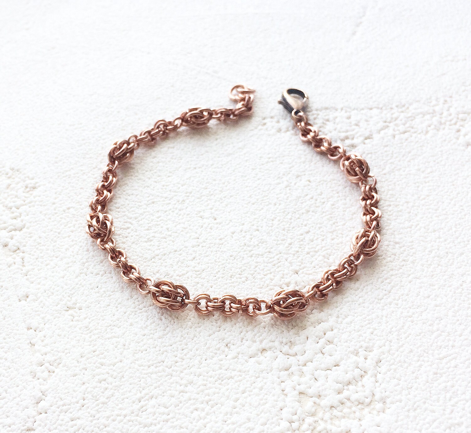 Pure copper chain anklet Dainty anklet Boho ankle bracelet Etsy
