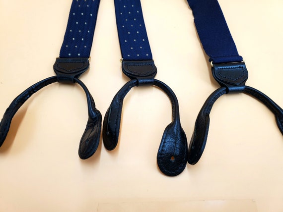 Mens (2) Vintage Suspenders: 1 Paisley Blue, & 1 … - image 10