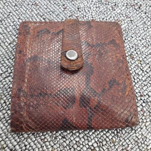 Antikes Schlangenleder Portemonnaie (C25)**