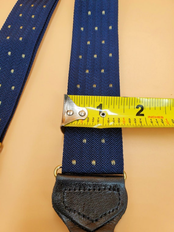 Mens (2) Vintage Suspenders: 1 Paisley Blue, & 1 … - image 6
