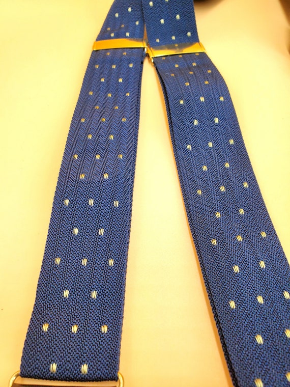 Mens (2) Vintage Suspenders: 1 Paisley Blue, & 1 … - image 9