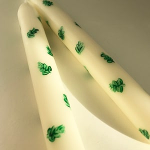 Handpainted Botanical Candlestick