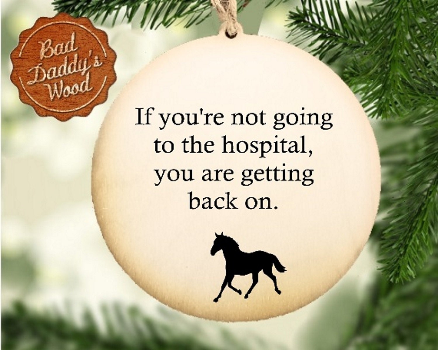 Funny Horse Ornament Horse Christmas Ornament Holiday Gift for Etsy