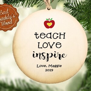Personalisiertes Weihnachtsgeschenk für Lehrer Personalisiertes Weihnachtsgeschenk Lehrer Ornament Lehrer Wertschätzung von Studenten